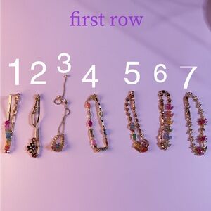 🍬Candy Bracelets Various | 18K Gold Plated Fashion Bracelets Choose by Numbers